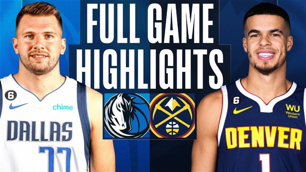 dallas mavericks vs denver nuggets timeline